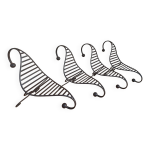 4 transats en fer forg