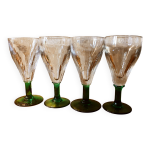 4 verres  absinthe souffles bouche