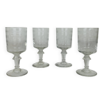 4 verres baccarat modèle chanel gravure 3458 4 verres baccarat modèle chanel gravure 3458