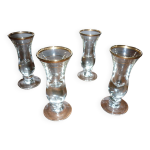 4 verres  pied de bistrot
