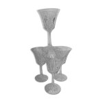 4 verres à pied en cristal villeroy & boch 4 verres à pied en cristal villeroy & boch