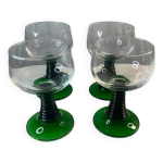 4 verres roemer vintage