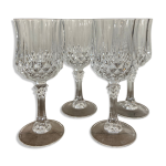 4 verres  vin blanc