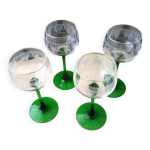 4 verres  vin blanc d'alsace luminarc