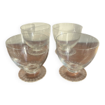 4 verres � vin / coupes champagnes en cristal daum mod�le briancon