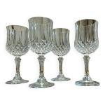 4 verres  vin cristal d'arques