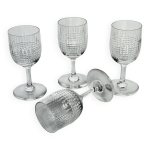 4 verres  vin en cristal baccarat modle nancy