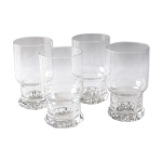 4 verres  whisky hauts en cristal