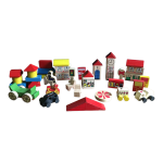 41 blocs de bois colorés pour construction 41 blocs de bois colorés pour construction