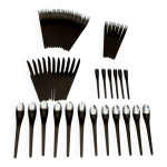 48 couverts arne jacobsen service aj pour anton michelsen - design danois