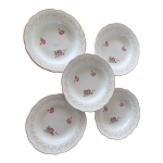 5 assiettes creuses anciennes modèle oreste de digoin sarreguemines 5 assiettes creuses anciennes modèle oreste de digoin sarreguemines
