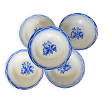 5 assiettes creuses de digoin sarreguemines modle marsac 220641