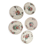 5 assiettes en faence des islettes, xviii sicle