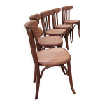 5 chaises bistrot thonet bois