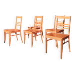 5 chaises en htre, 1950