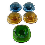 5 francais vintage / tasses  caf vereco