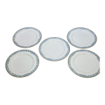 5 grandes assiettes plates guy degrenne modle toscane porcelaine limoges