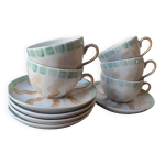 5 tasses  caf et soucoupes pillivuyt france