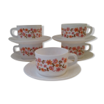 5 tasses  djeuner arcopal scania