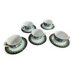 5 tasses et soucoupes guy degrenne