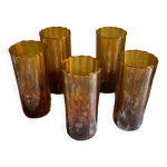 5 verres ambrs