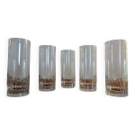 5 verres orangeade anciens cristal baccarat modle cassino - 15, 5 cm