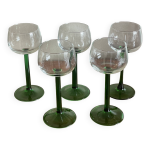 5 verres  vin blanc