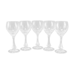 5 verres  vin en cristal taill main atelier du cristal  baccarat