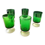 5 verres  vin vintage luminarc modle cavalier