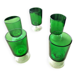 5 verres  vin vintage luminarc modle cavalier