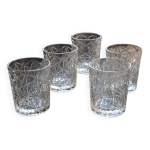 5 verres  whisky rocco bormioli
