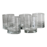 5 verres à whisky en verre transparent 5 verres à whisky en verre transparent