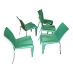 5 x chaise louis 20 par philippe starck pour vitra / ann�es 1990