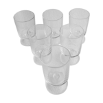 6 anciens verres à digestif luminarc transparents 6 anciens verres à digestif luminarc transparents