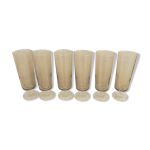 6 anciennes flutes  champagne luminarc fumes h14 cm