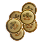 6 assiettes creuses en faence de gien france