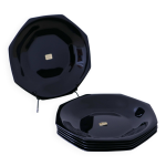 6 assiettes creuses octime noir arcoroc 6 assiettes creuses octime noir arcoroc