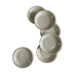 6 assiettes creuses porcelaine ancienne limoges ancienne fabrique royale