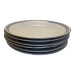 6 assiettes creuses en porcelaine blanche