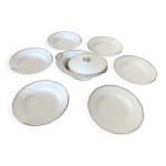 6 assiettes creuses et se soupire en porcelaine de limoges