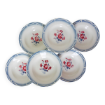 6 assiettes creuses vintage digoin sarreguemines modèle nina rosa 210421 6 assiettes creuses vintage digoin sarreguemines modèle nina rosa 210421