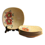 6 assiettes  desserts anciennes en trs bon tat