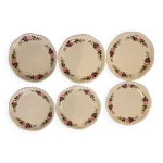 6 assiettes  dessert gien champs