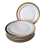 6 assiettes  dessert en porcelaine de limoges raynaud