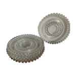 6 assiettes � dessert en verre