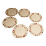 6 assiettes � dessert villeroy & boch art - d�co