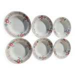 6 assiettes en faïence de digoin sarreguemines modèle castille 6 assiettes en faïence de digoin sarreguemines modèle castille