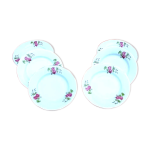 6 assiettes à fromage dessert porcelaine blanche décor floral arpo 6 assiettes à fromage dessert porcelaine blanche décor floral arpo