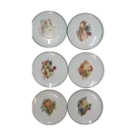 6 assiettes à fromage limoges porcelaine de sologne 6 assiettes à fromage limoges porcelaine de sologne