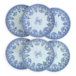 6 assiettes gien srie monogramme 2nd choix